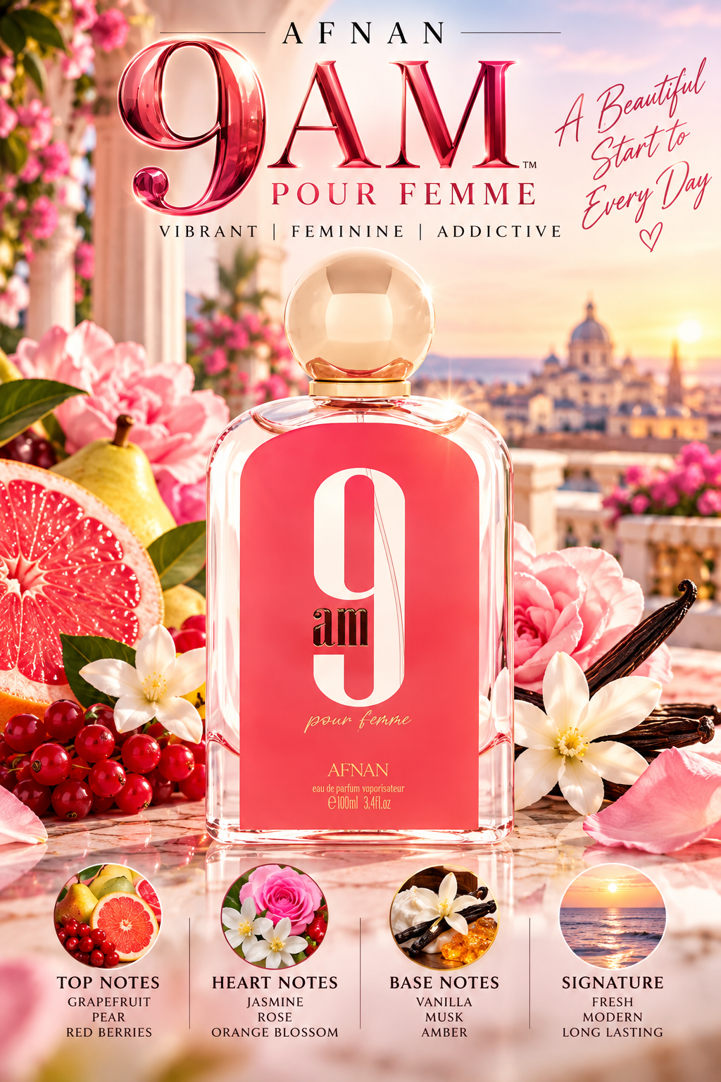 Afnan 9 AM Pour Femme - Decant fragrance decant - Select Scent Studio