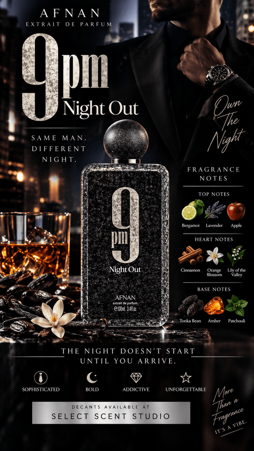 Afnan 9pm Night Out - Decant fragrance decant - Select Scent Studio