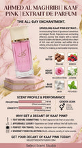 Ahmed Al Maghribi Kaaf Pink - Decant fragrance decant - Select Scent Studio