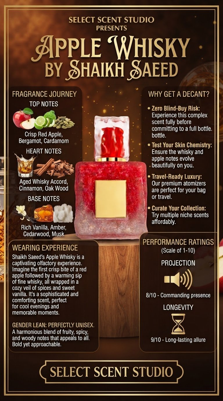 Apple Whisky by Shaikh Saeed - decant fragrance decant - Select Scent Studio