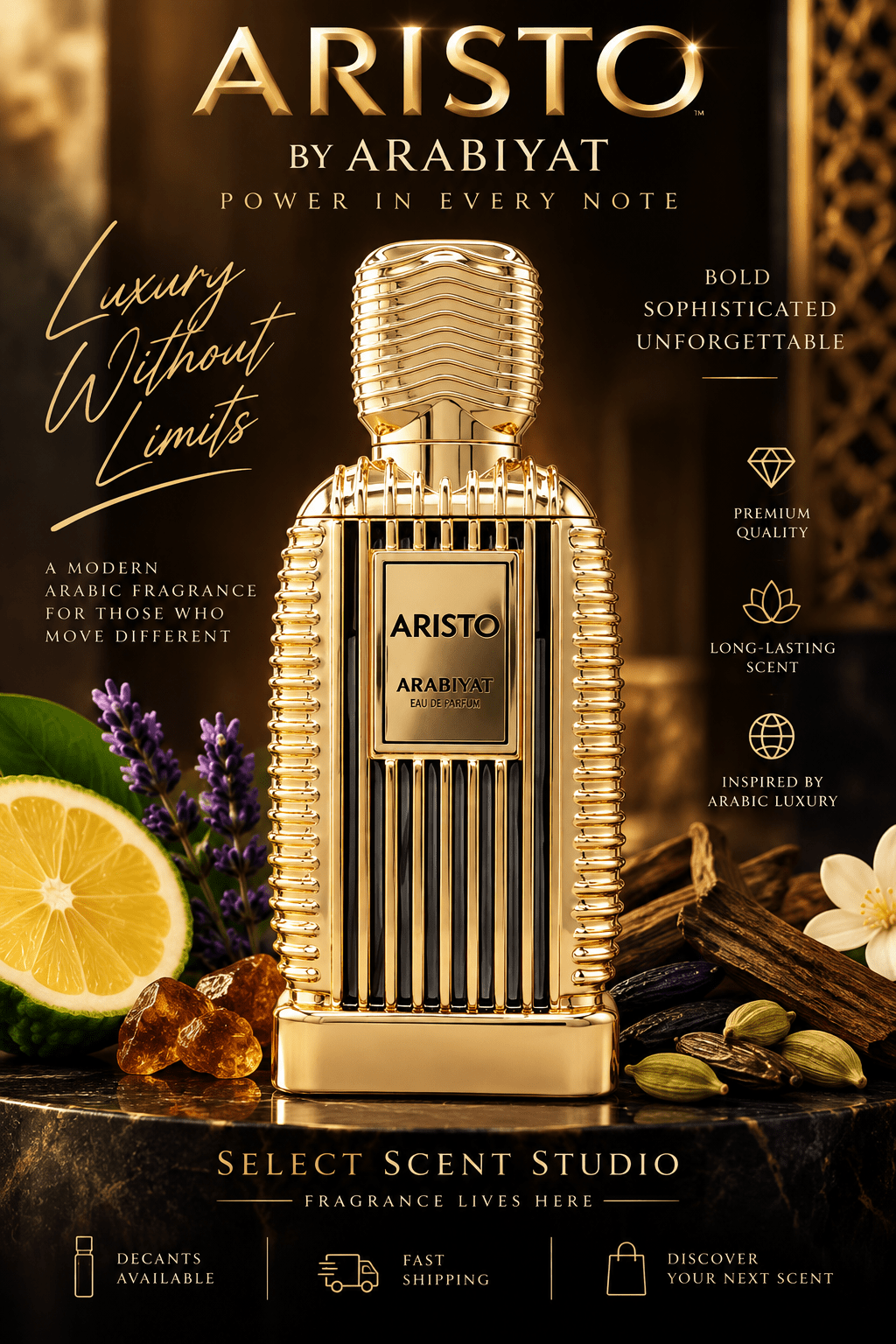 Aristo by Arabiyat – Decant fragrance decant - Select Scent Studio