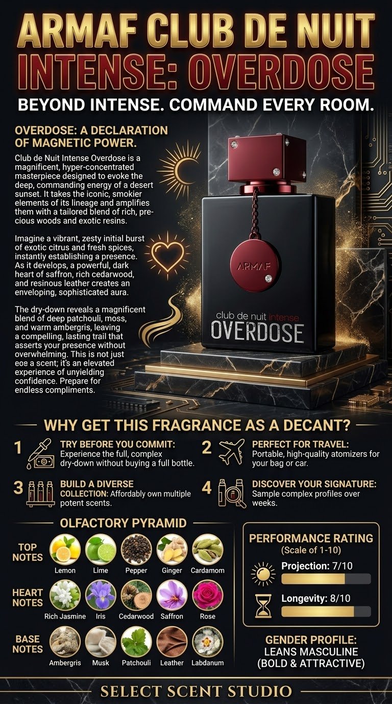ARMAF Club de Nuit Intense Overdose - decant fragrance decant - Select Scent Studio
