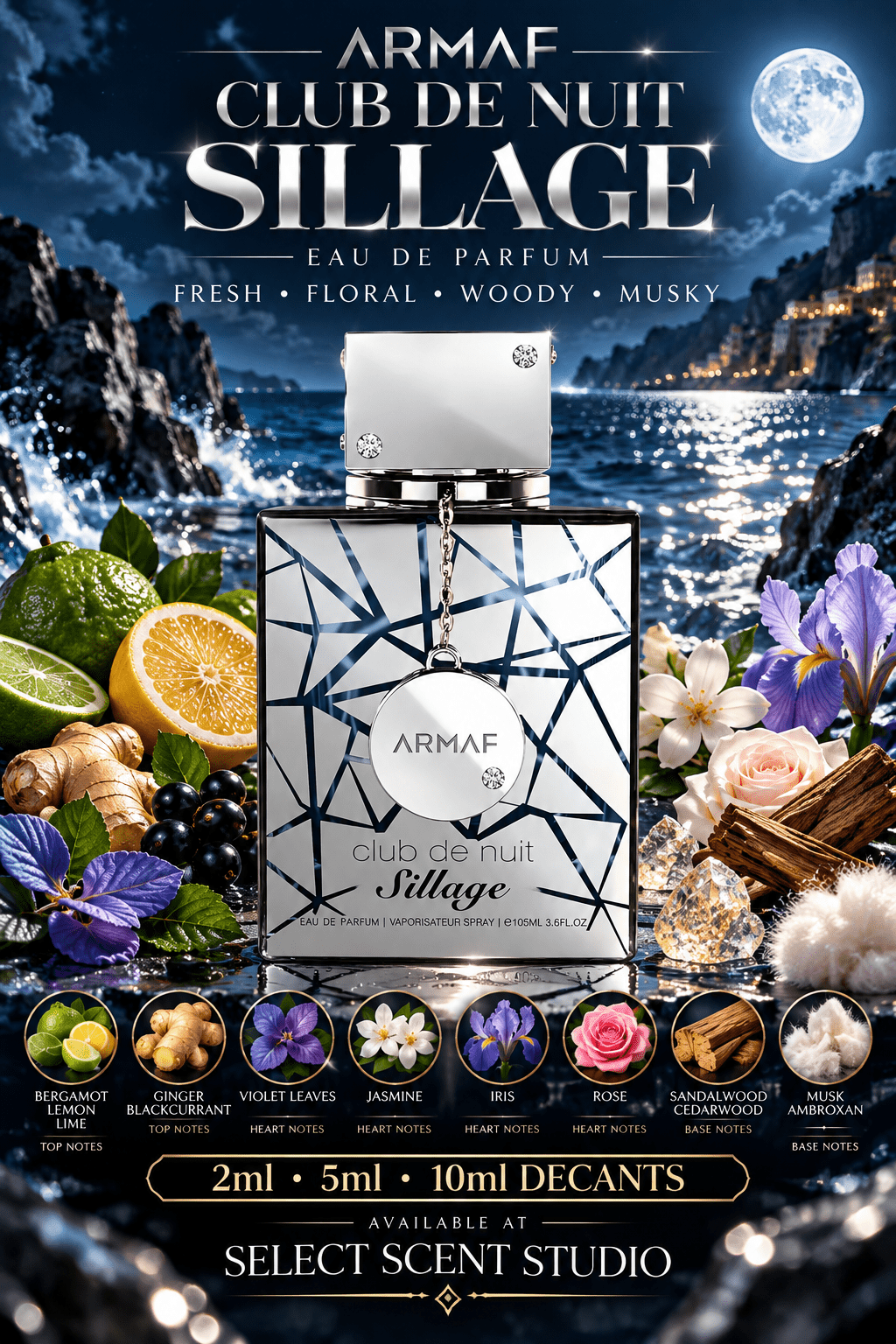 Armaf Club de Nuit Sillage Eau de Parfum – Fragrance Decant fragrance decant - Select Scent Studio