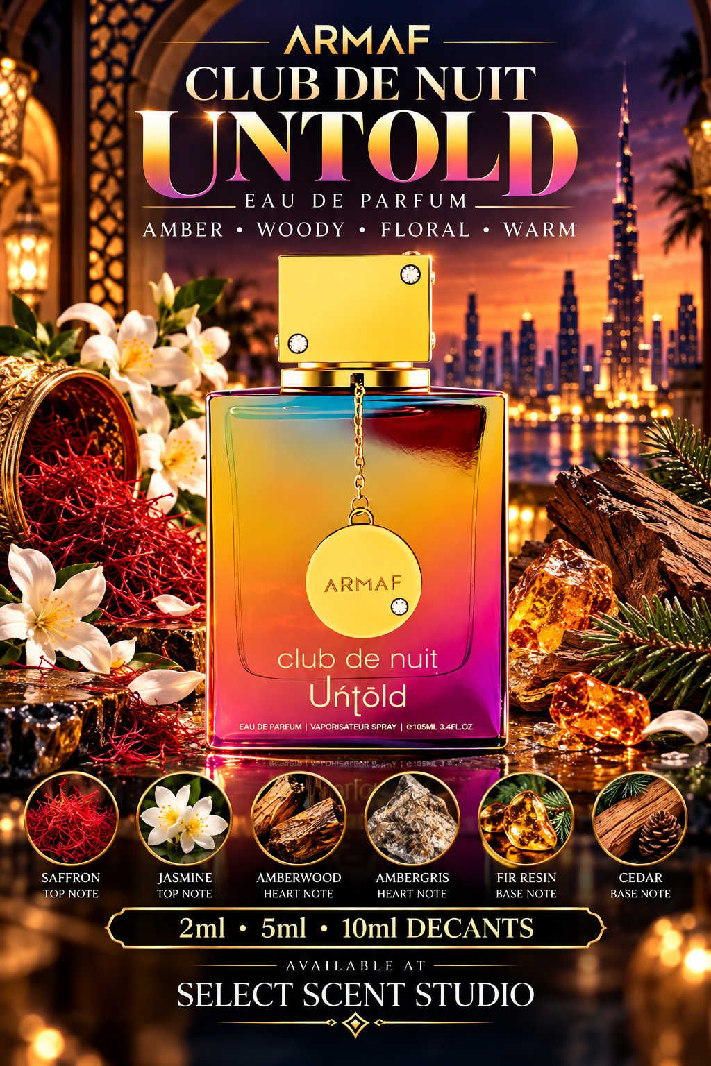 Armaf Club de Nuit Untold Eau de Parfum – Fragrance Decant fragrance decant - Select Scent Studio