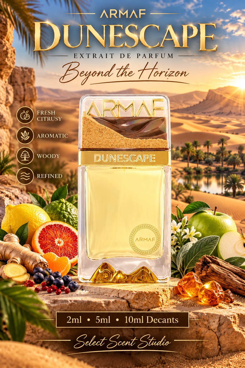 Armaf Dunescape Extrait de Parfum – Fragrance Decant fragrance decant - Select Scent Studio