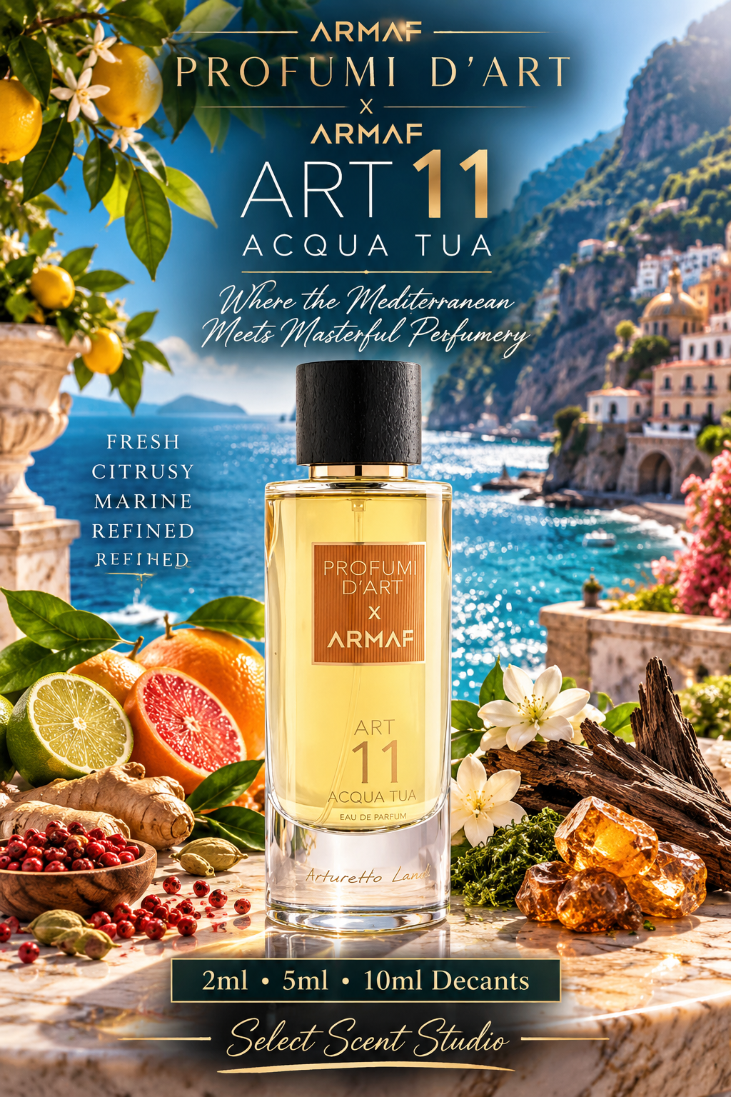 Armaf Profumi d'Art 11 Acqua Tua Eau de Parfum – Fragrance Decant fragrance decant - Select Scent Studio