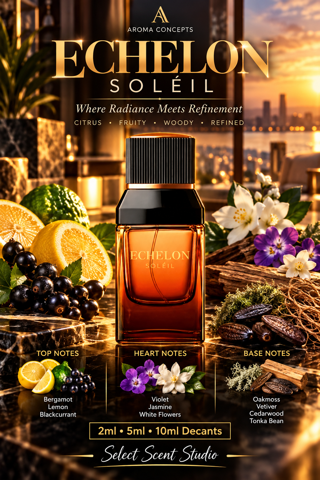 Aroma Concepts Echelon Soleil Eau de Parfum – Fragrance Decant fragrance decant - Select Scent Studio