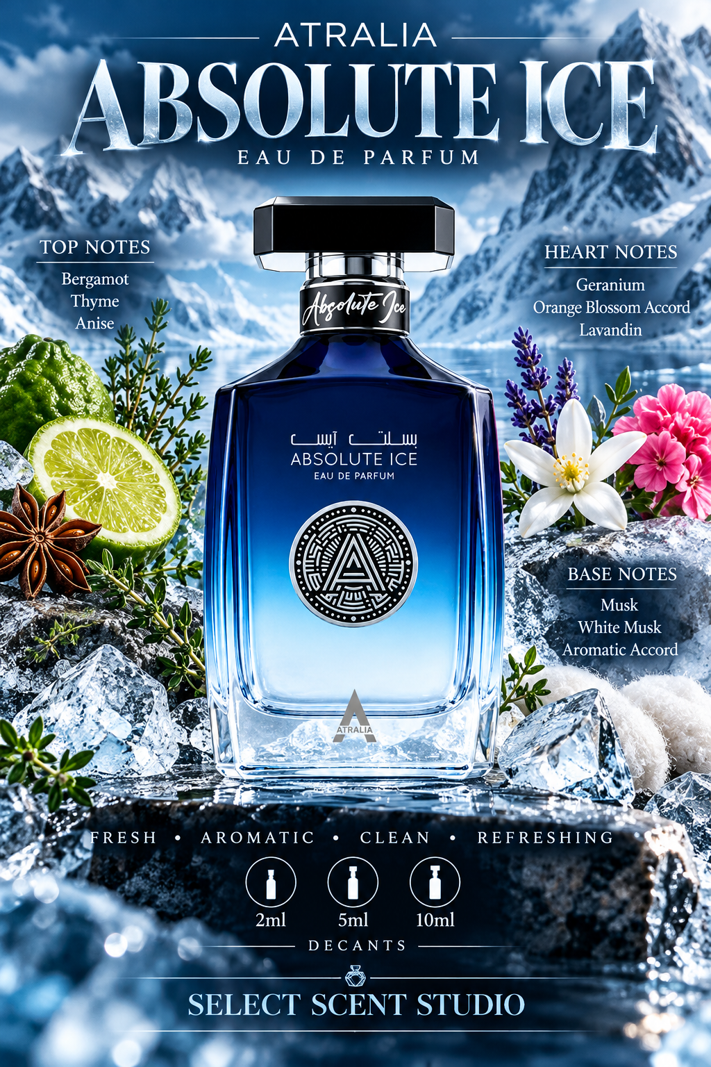 Atralia Absolute Ice Eau de Parfum – Fragrance Decant fragrance decant - Select Scent Studio