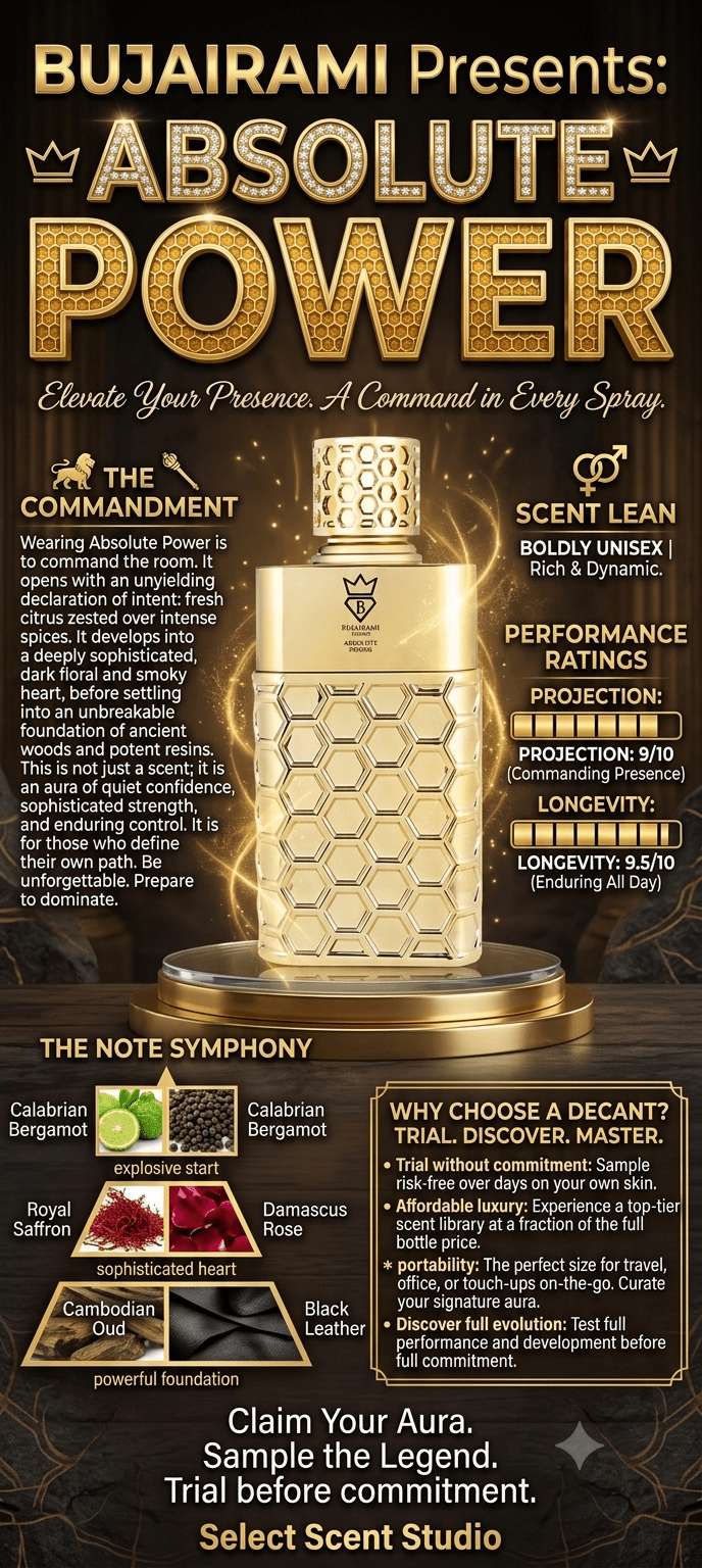 Bujairami Absolute Power - Decant fragrance decant - Select Scent Studio