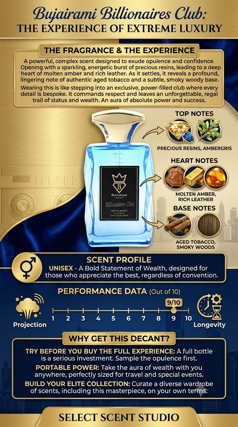 Bujairami Billionaires Club - Decant fragrance decant - Select Scent Studio