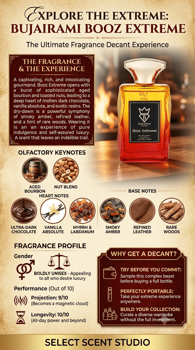 Bujairami Booz Extreme Inspired By Kilian Angel’s Share- Decant fragrance decant - Select Scent Studio