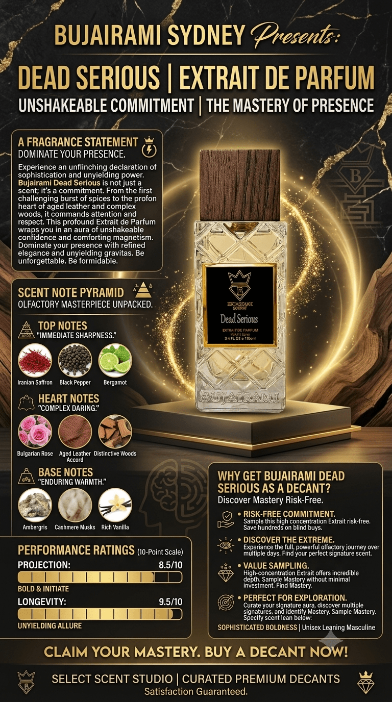 Bujairami Dead Serious - Decant fragrance decant - Select Scent Studio