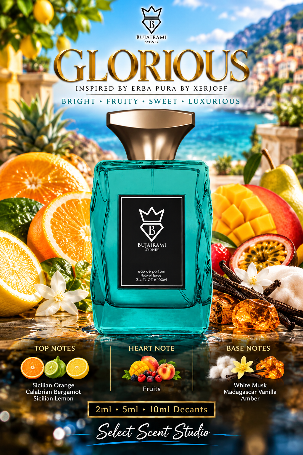 Bujairami Glorious Eau de Parfum – Fragrance Decant fragrance decant - Select Scent Studio