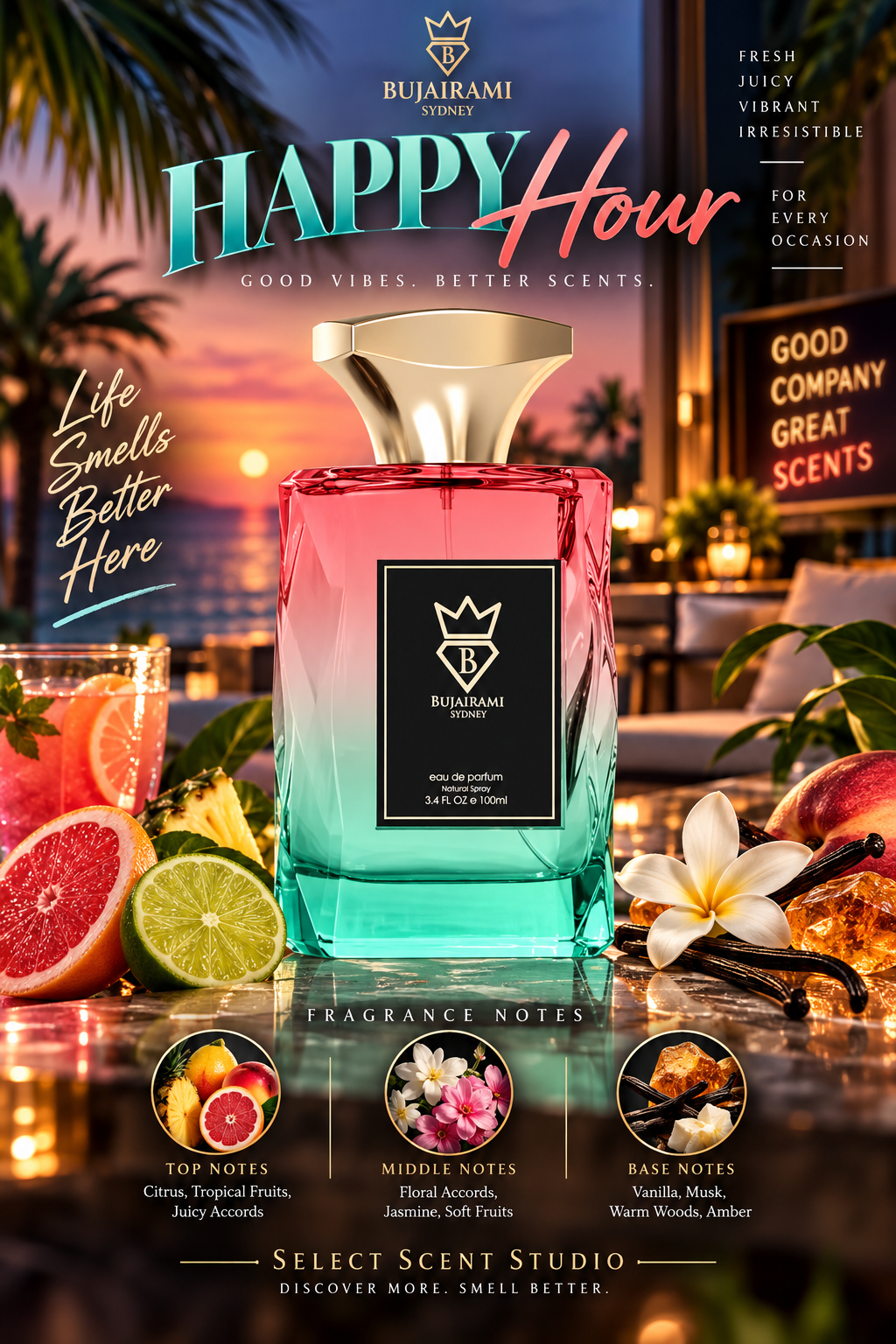 Bujairami Happy Hour – Decant fragrance decant - Select Scent Studio