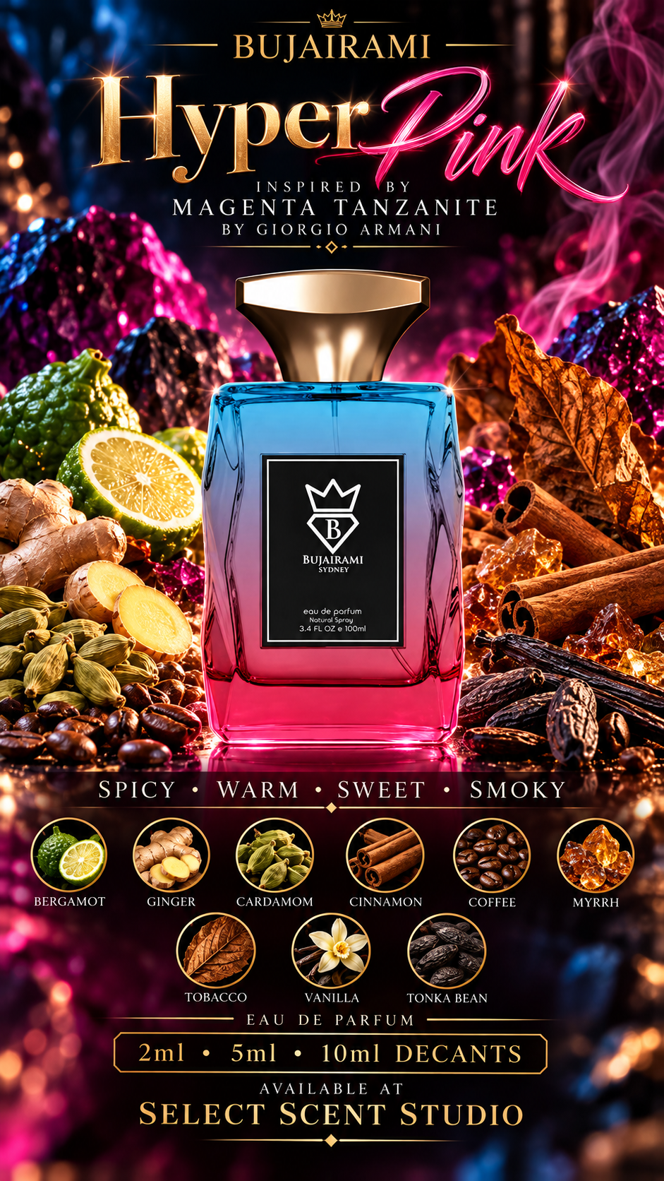 Bujairami Hyper Pink Eau de Parfum – Fragrance Decant fragrance decant - Select Scent Studio
