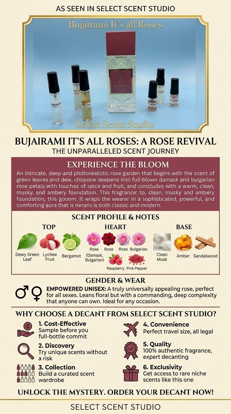 Bujairami It’s all Roses - Decant fragrance decant - Select Scent Studio