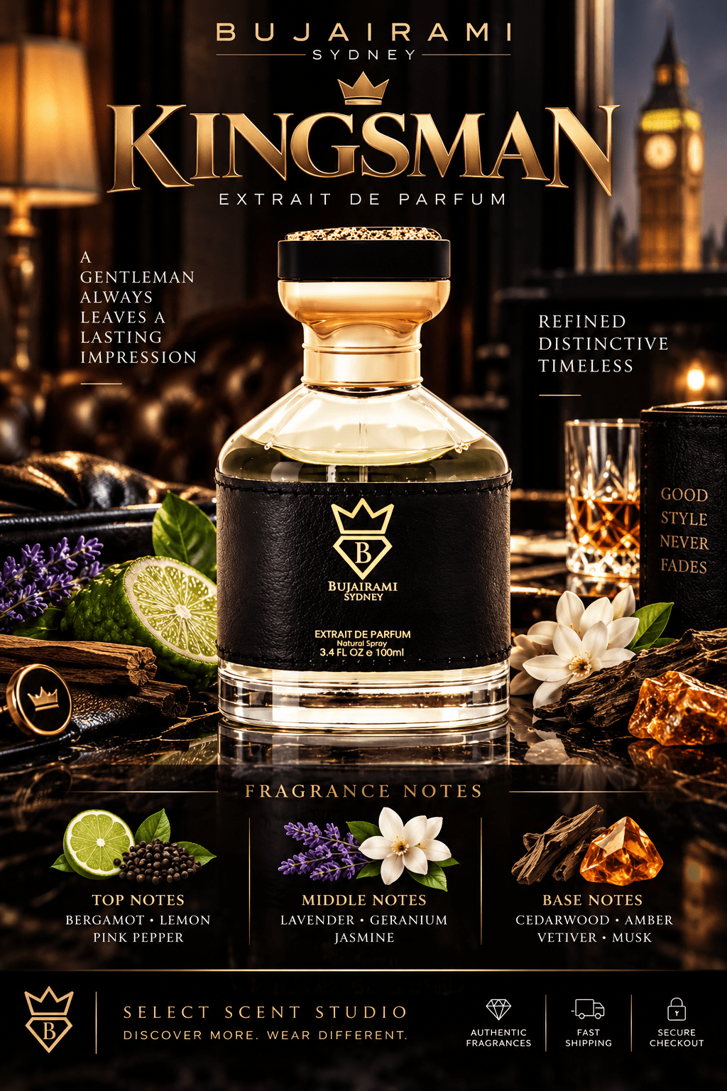 Bujairami Kingsman - Decant fragrance decant - Select Scent Studio