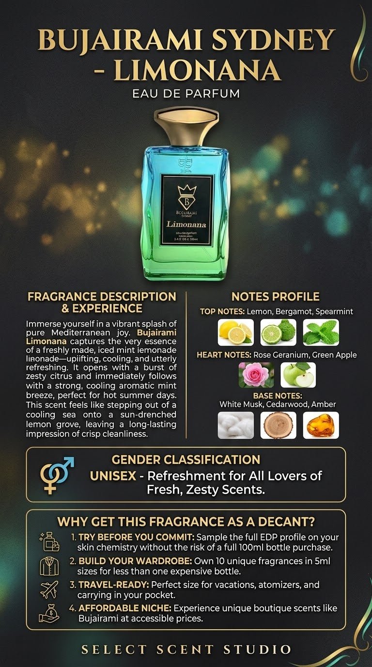 Bujairami Limonana  - Decant fragrance decant - Select Scent Studio