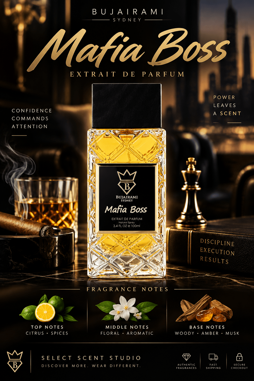 Bujairami Mafia Boss - Decant fragrance decant - Select Scent Studio