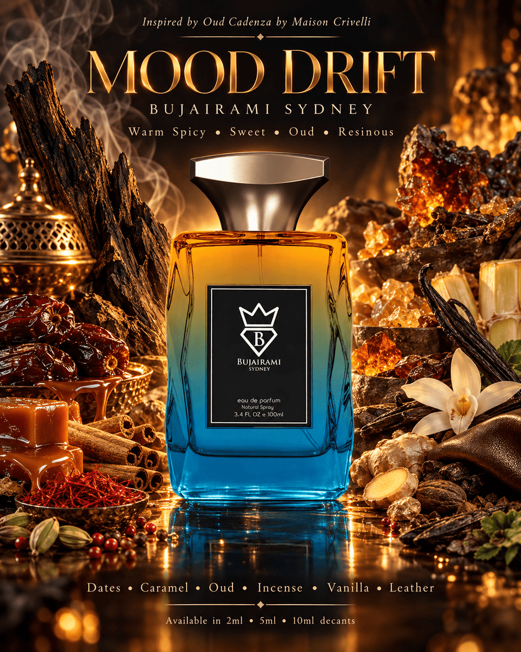 Bujairami Mood Drift Eau de Parfum – Fragrance Decant fragrance decant - Select Scent Studio