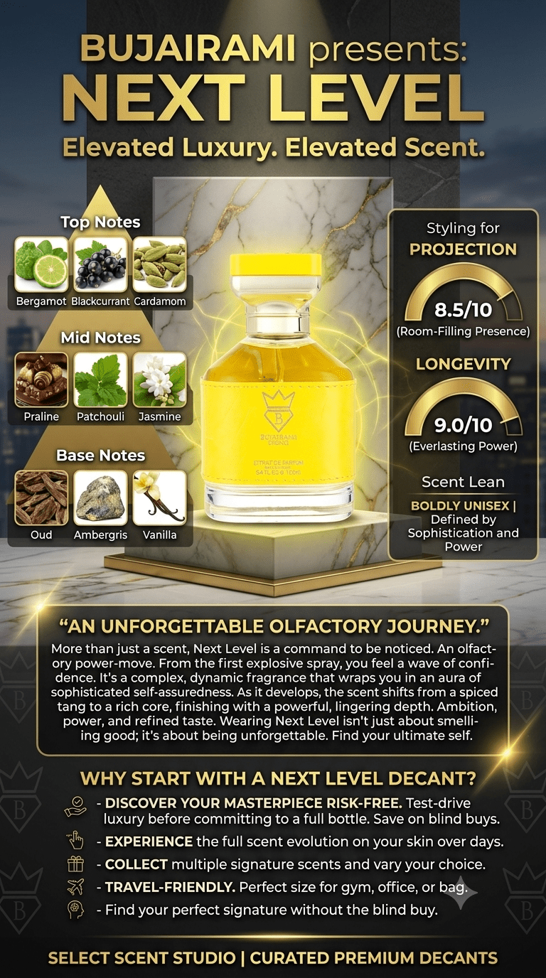 Bujairami Next Level - Decant fragrance decant - Select Scent Studio