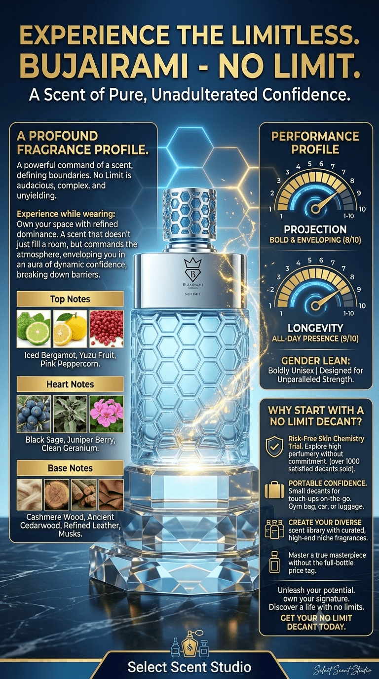 Bujairami No Limit - decant fragrance decant - Select Scent Studio