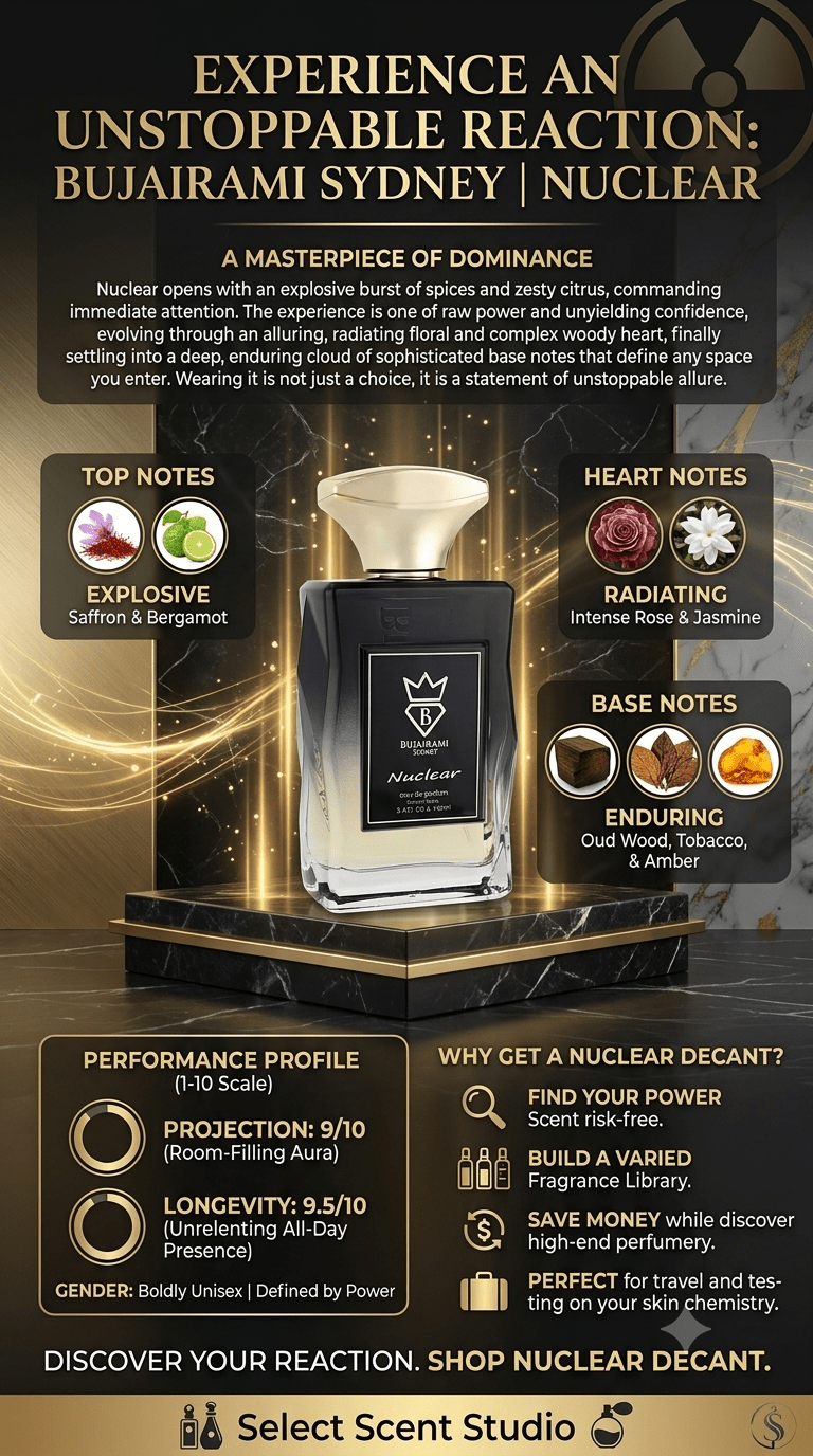 Bujairami Nuclear- Decant fragrance decant - Select Scent Studio