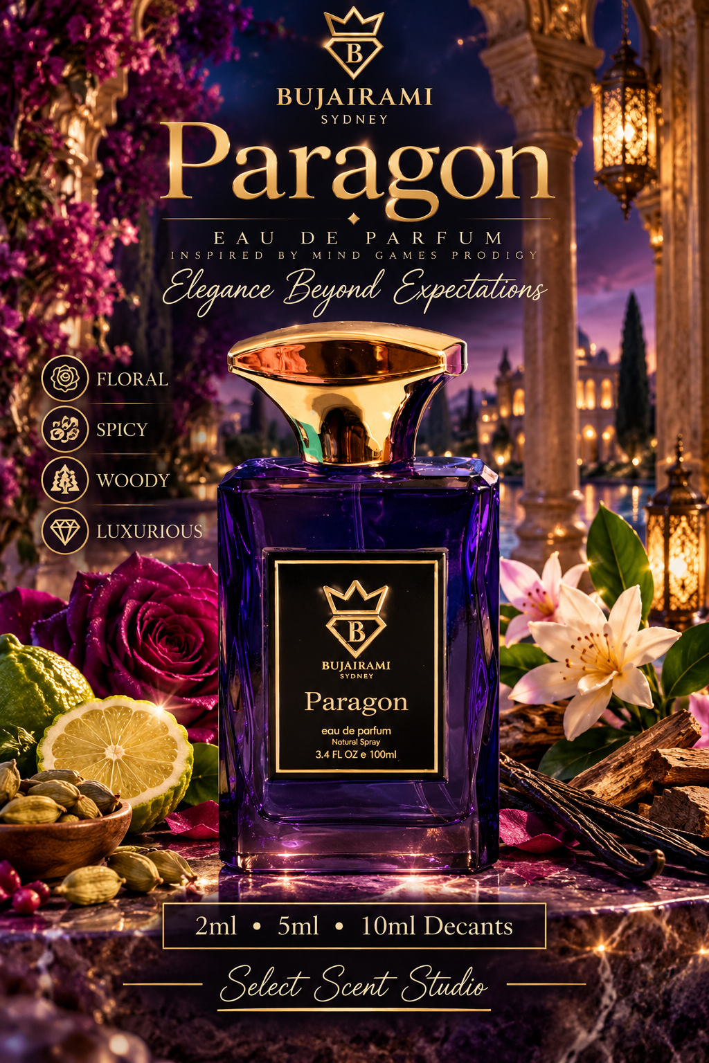 Bujairami Paragon Eau de Parfum – Fragrance Decant fragrance decant - Select Scent Studio