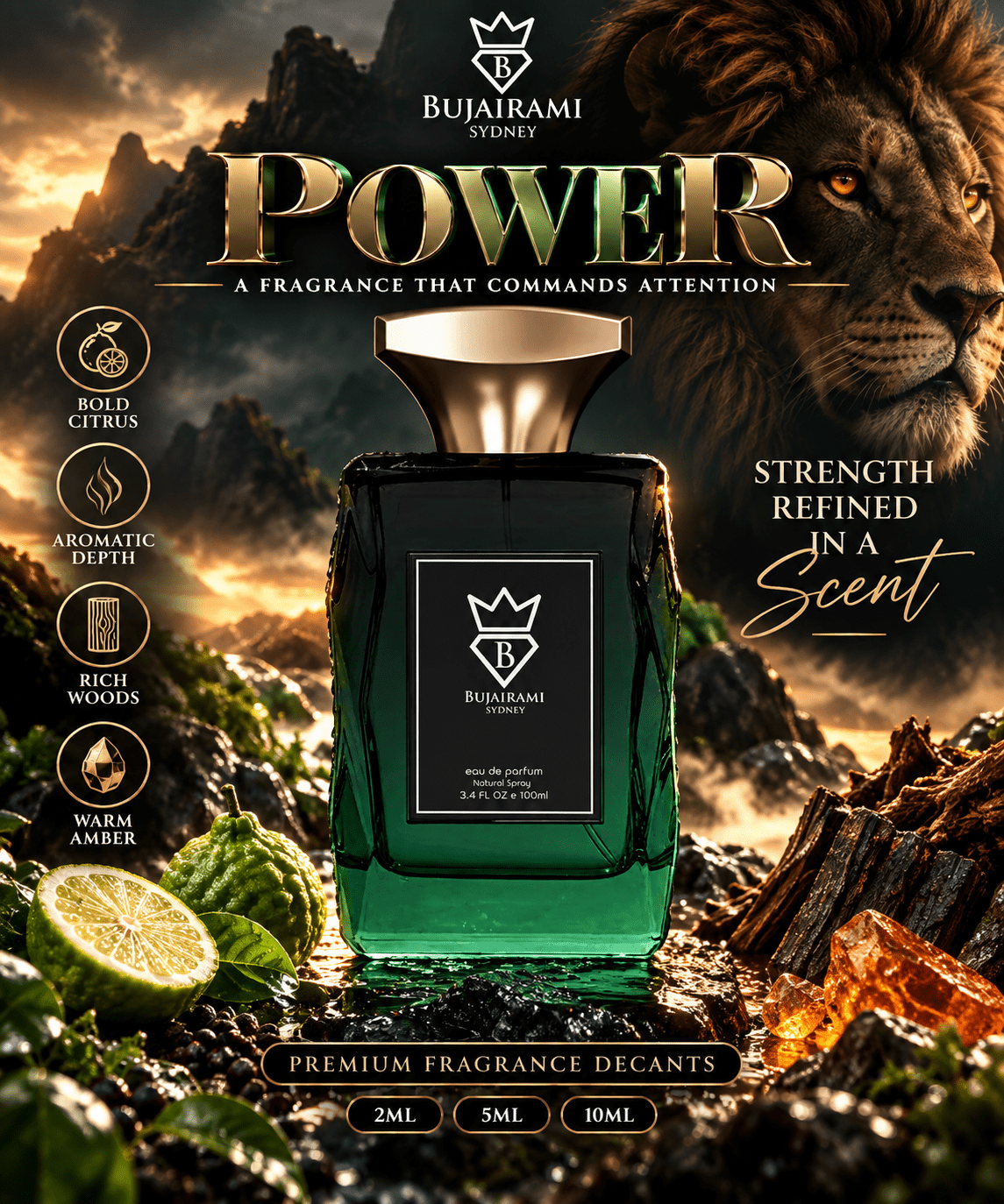 Bujairami Power Inspired By Le Male Elixir J.P.G- Decant fragrance decant - Select Scent Studio
