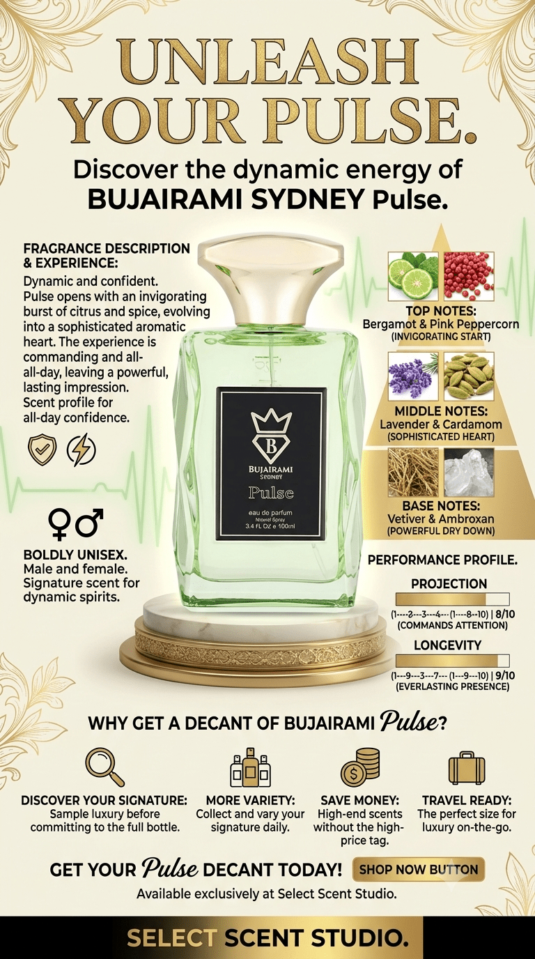 Bujairami Pulse - Decant fragrance decant - Select Scent Studio