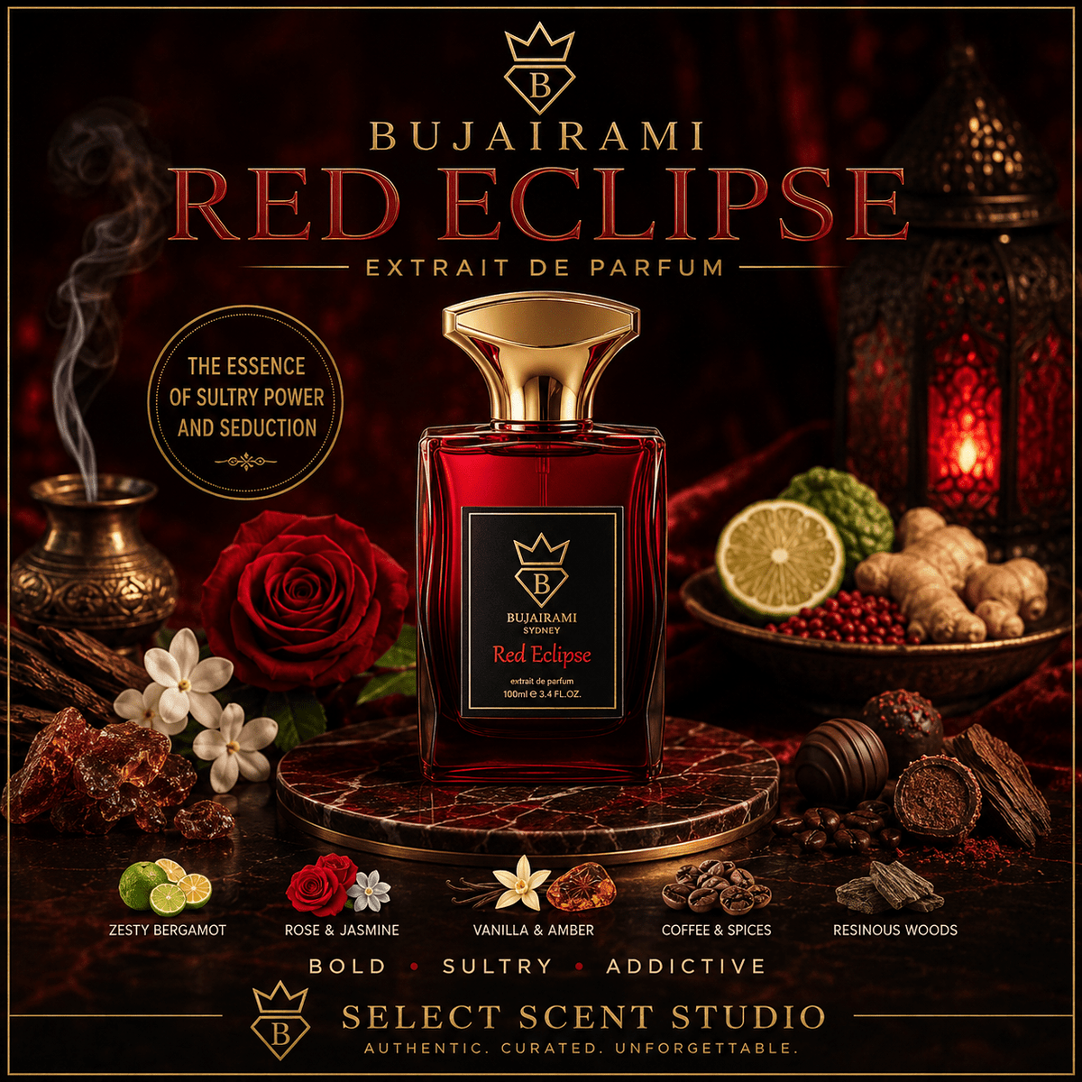 Bujairami Red Eclipse - Decant fragrance decant - Select Scent Studio