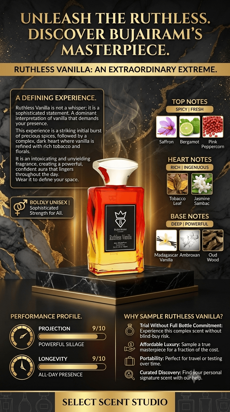 Bujairami Ruthless Vanilla- Decant fragrance decant - Select Scent Studio