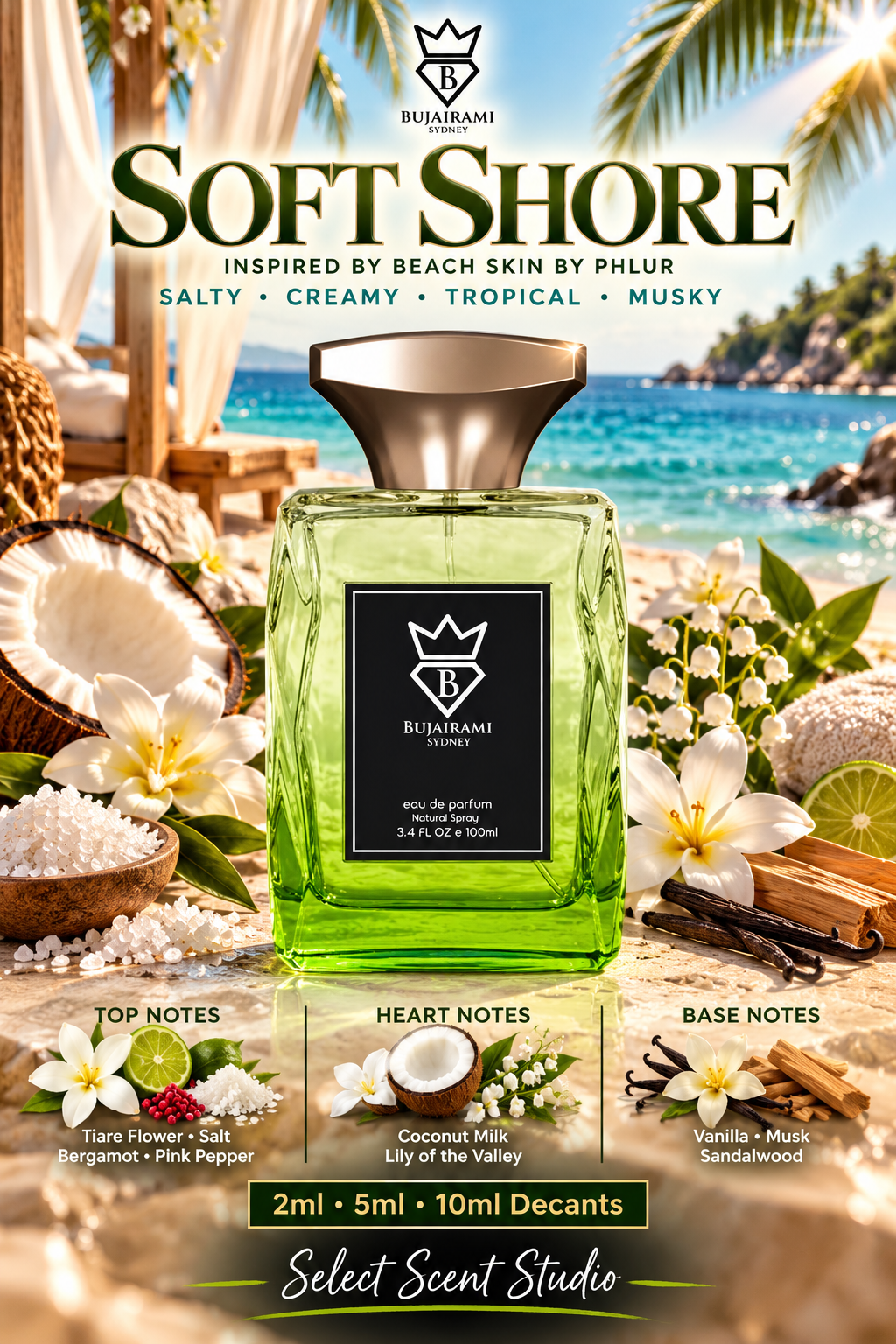 Bujairami Soft Shore Eau de Parfum – Fragrance Decant fragrance decant - Select Scent Studio