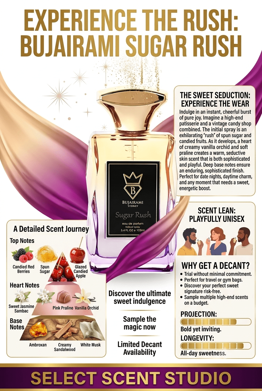 Bujairami Sugar Rush - Decant fragrance decant - Select Scent Studio