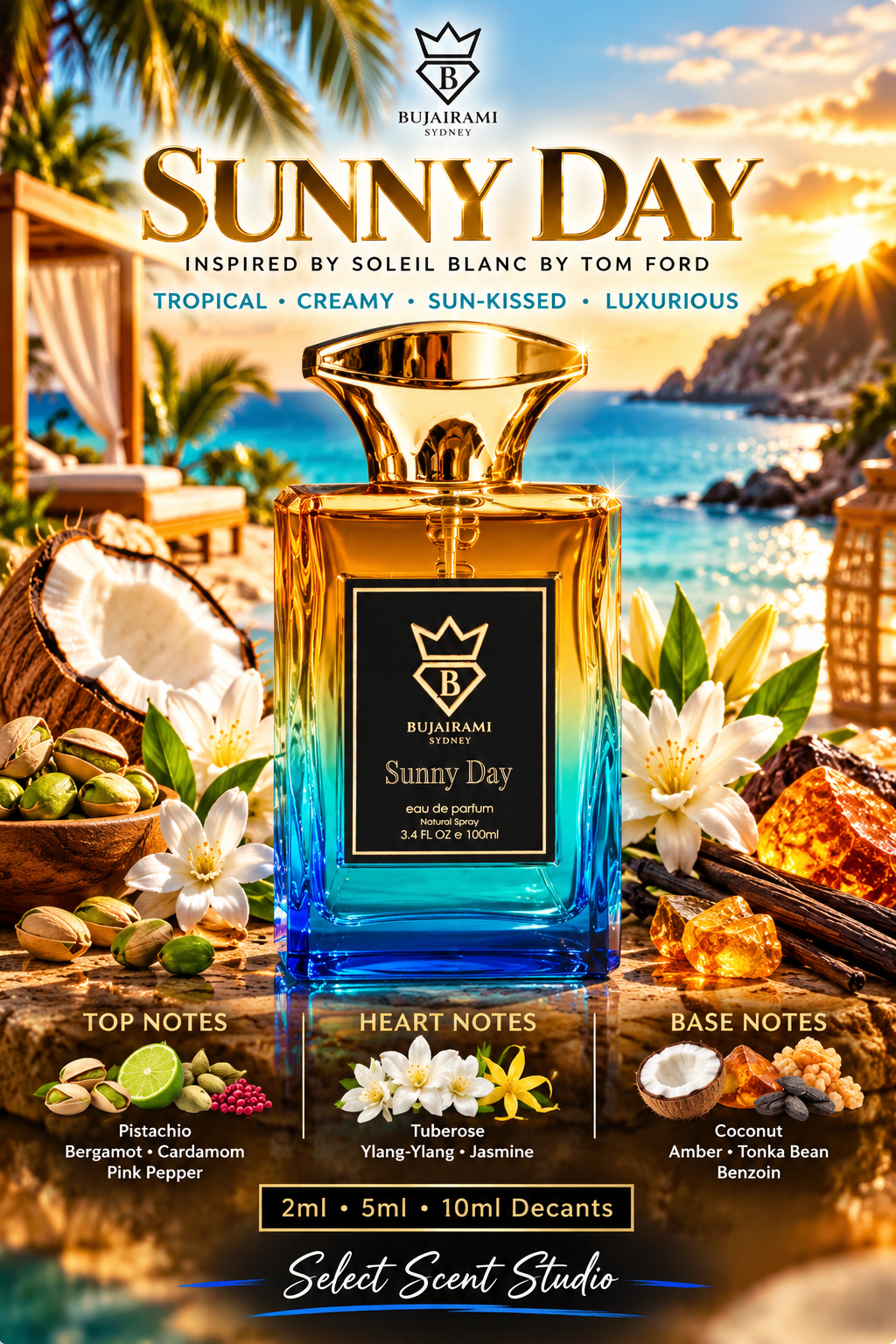 Bujairami Sunny Day Eau de Parfum – Fragrance Decant fragrance decant - Select Scent Studio