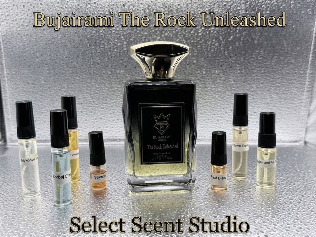 Bujairami The Rock Unleashed- Decant fragrance decant - Select Scent Studio