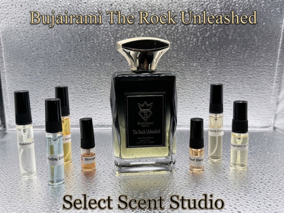 Bujairami The Rock Unleashed- Decant fragrance decant - Select Scent Studio