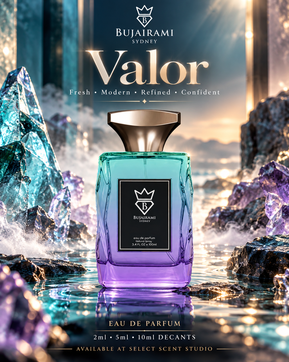 Bujairami Valor Eau de Parfum – Fragrance Decant fragrance decant - Select Scent Studio
