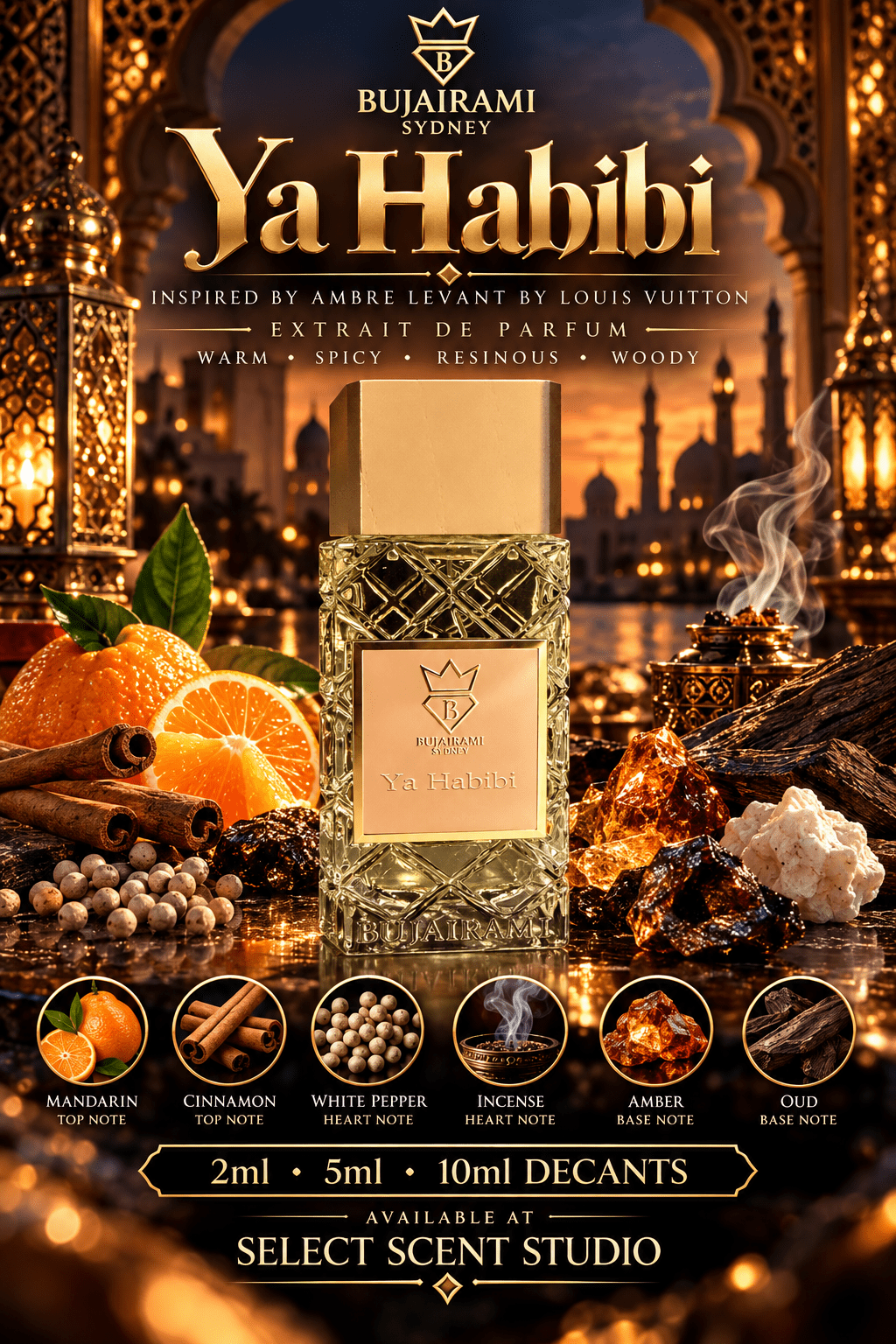 Bujairami Ya Habibi Extrait de Parfum – Fragrance Decant fragrance decant - Select Scent Studio
