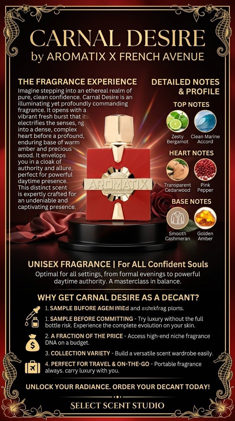 Carnal Desire Aromatix X French Avenue - Decant fragrance decant - Select Scent Studio