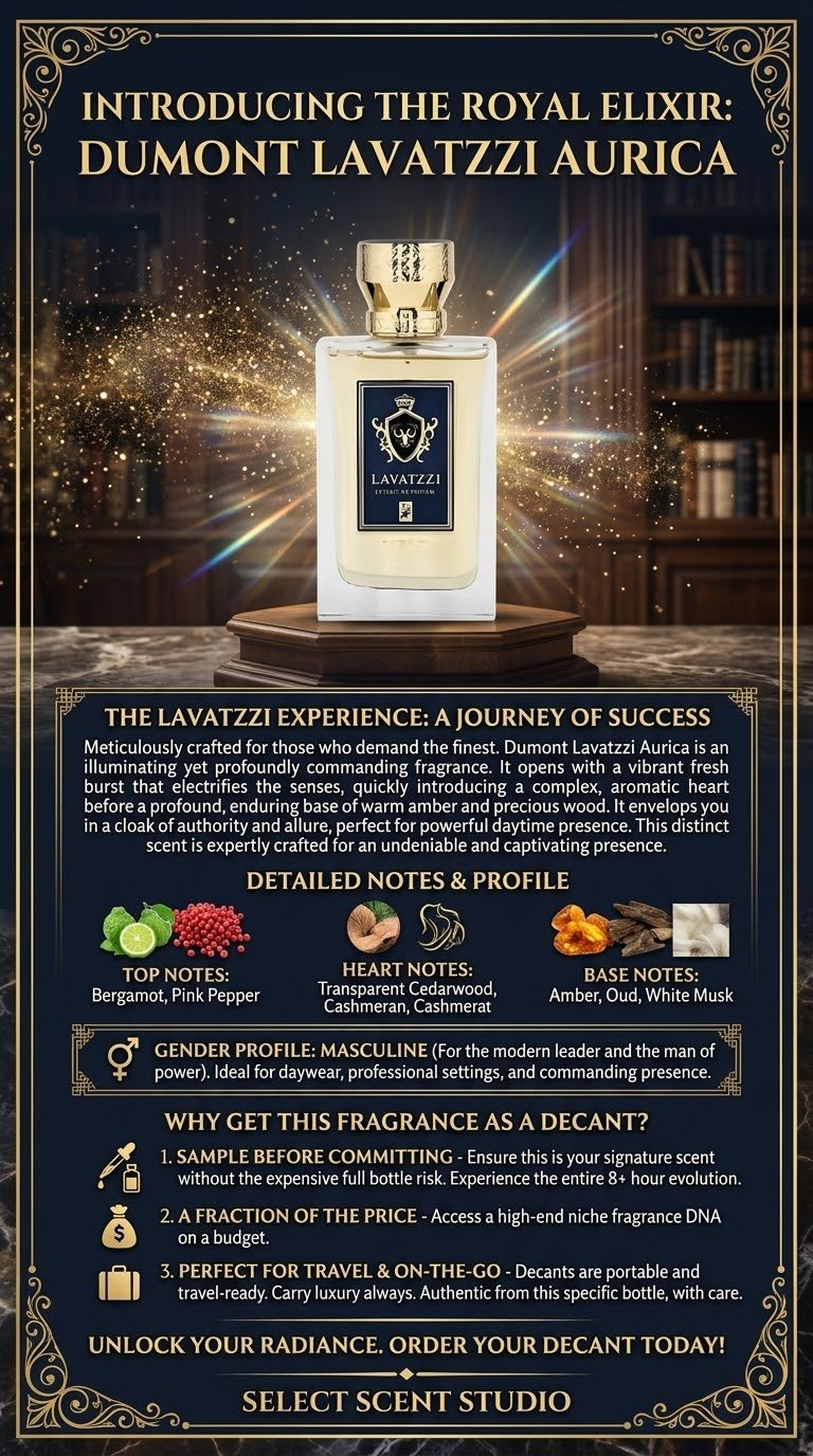 Dumont Lavatzzi Aurica - Decant fragrance decant - Select Scent Studio