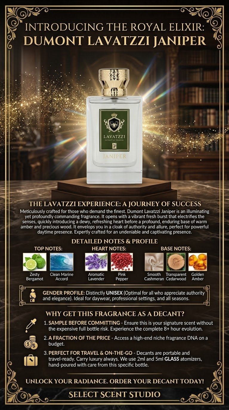 Dumont Lavatzzi Janiper - Decant fragrance decant - Select Scent Studio