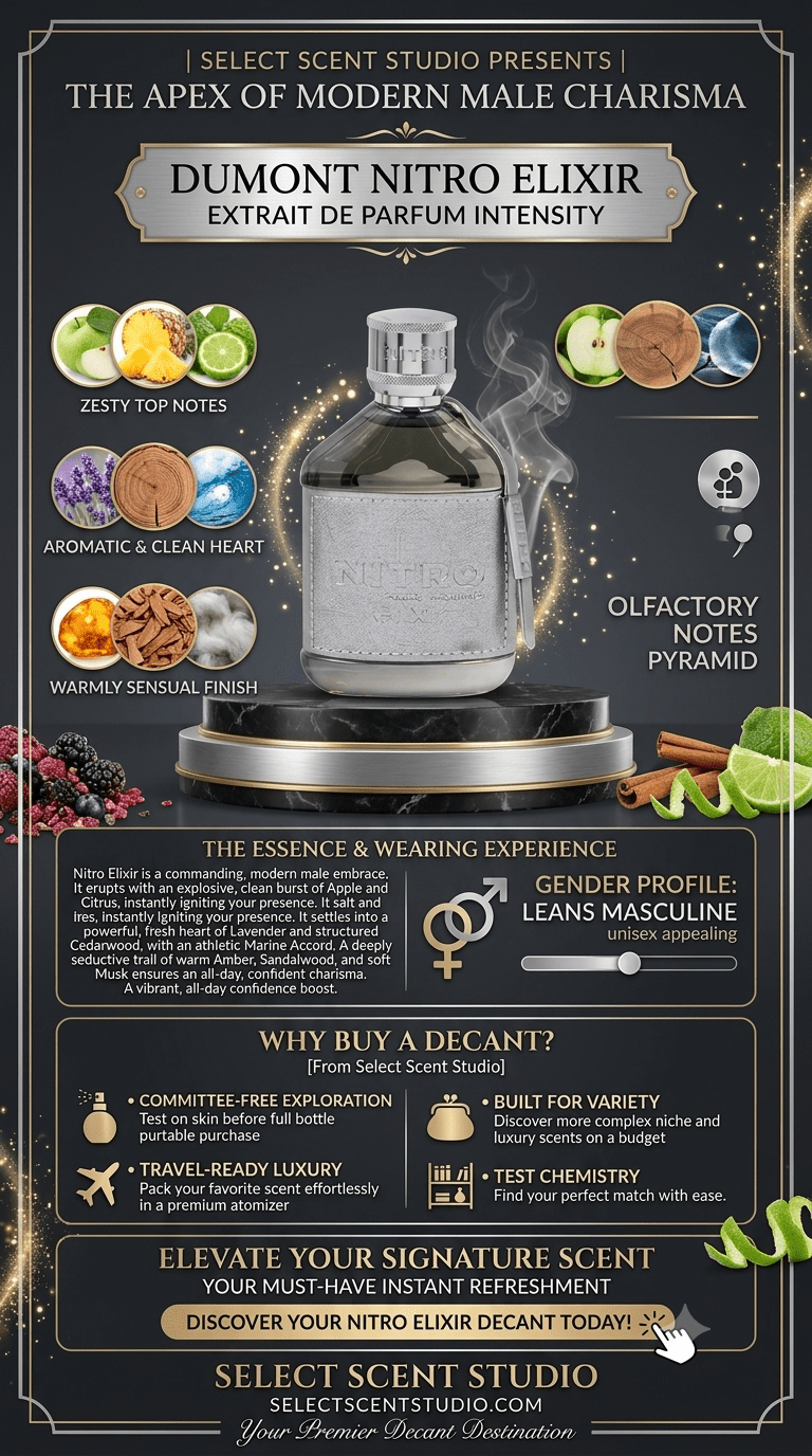 Dumont Nitro Elixir - Decant fragrance decant - Select Scent Studio