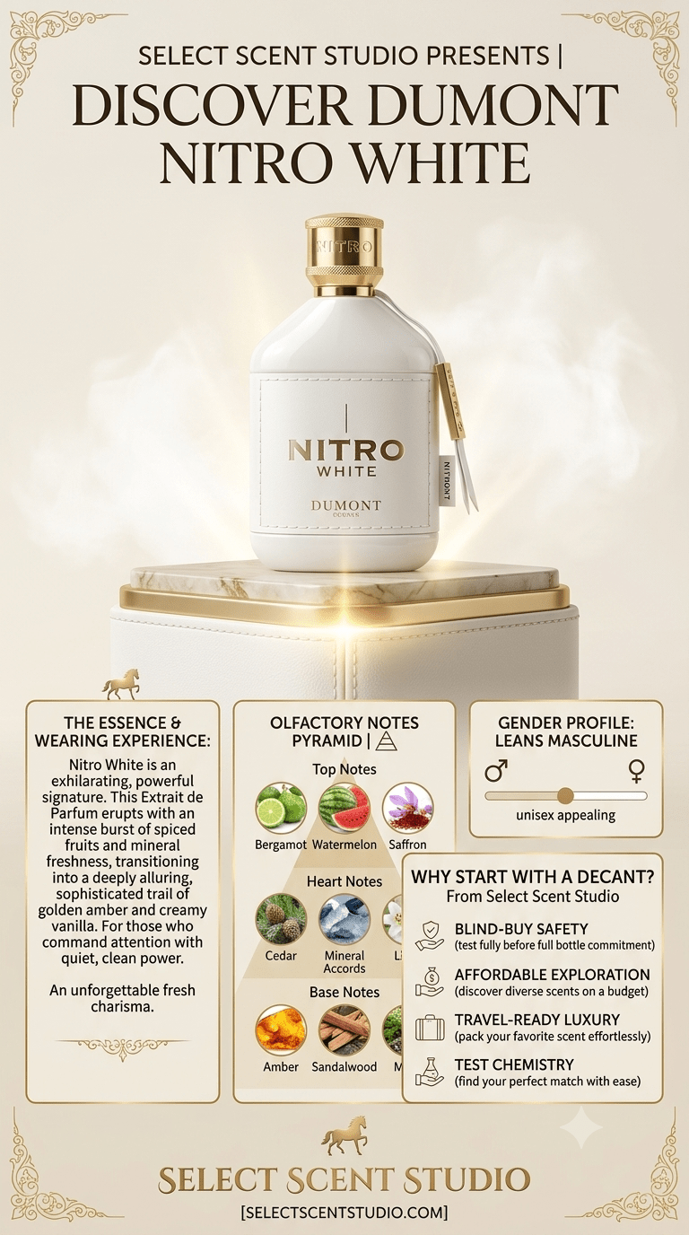 Dumont Nitro White - Decant fragrance decant - Select Scent Studio