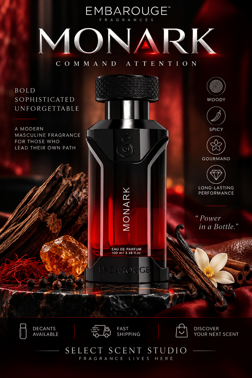 Embarouge Monark - Decant fragrance decant - Select Scent Studio