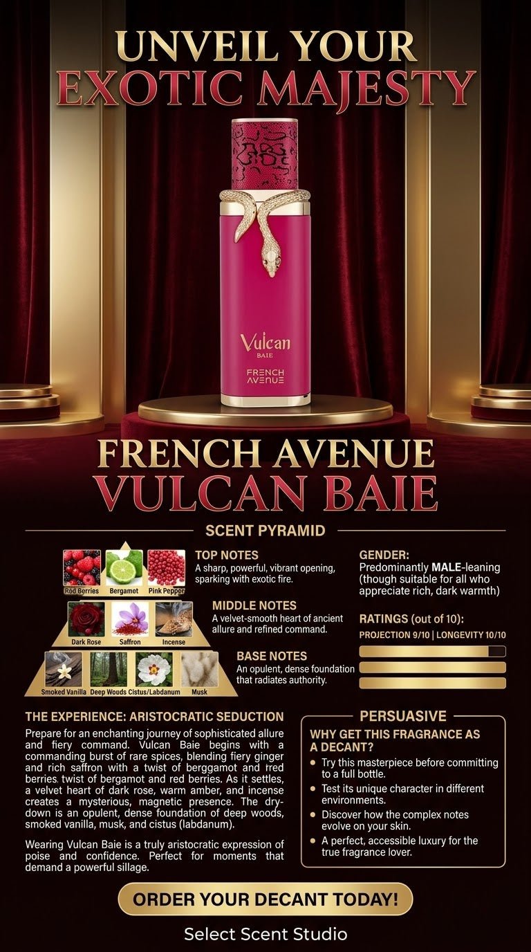 French Avenue Vulcan Baie - Decant fragrance decant - Select Scent Studio