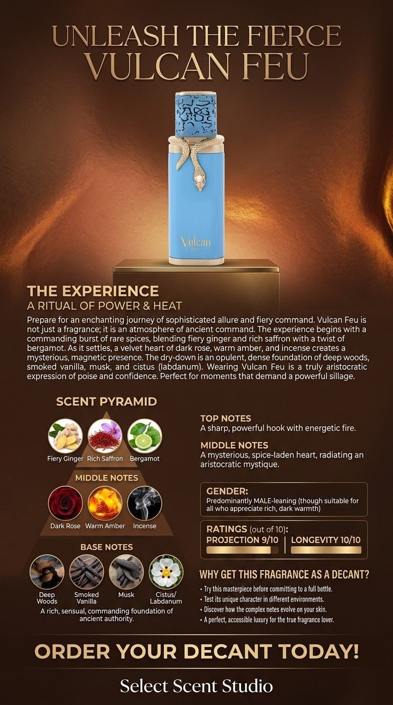 French Avenue Vulcan Feu - Decant fragrance decant - Select Scent Studio