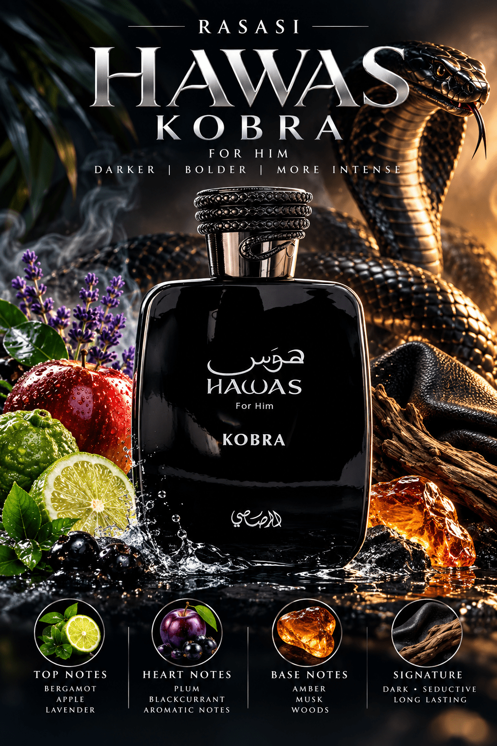 Hawas Kobra by Rasasi - Decant fragrance decant - Select Scent Studio