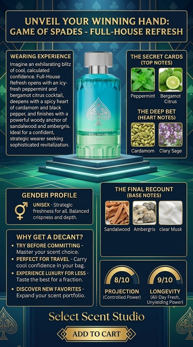 Jo Milano Game Of Spade Full-House Refresh - Decant fragrance decant - Select Scent Studio