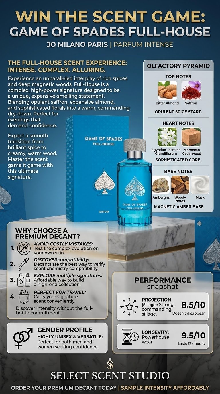 Jo Milano Game Of Spades Full House - Decant fragrance decant - Select Scent Studio